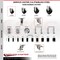 Service Caster 3 Inch 316SS Hard Rubber Wheel Swivel 1-1/2 Inch Stem Caster Set Lock Brake SCC SCC-SS316TTLEX20S314-HRS-112-4 - alternate 4